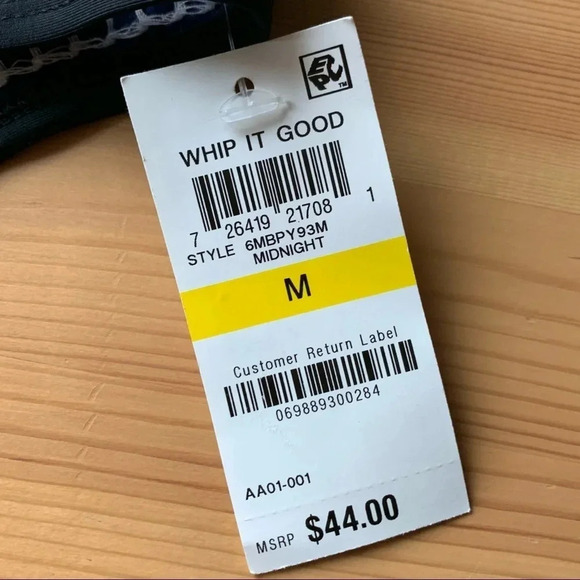 Bar lll Whip It Good Stitched Bikini Bottom Midnight Size M NWT - Picture 6 of 8